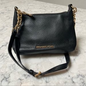 Michael Kors Black Leather Small Crossbody Bag